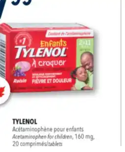 Familiprix TYLENOL, Acetaminophen for children, 160 mg, 20 tablets offer