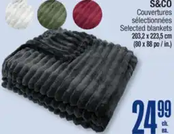 Jean Coutu S & CO Selected blankets offer