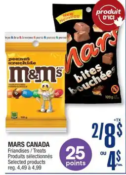 Jean Coutu MARS CANADA Treats Selected products offer