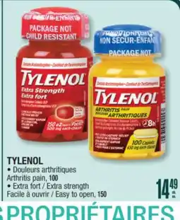 Jean Coutu TYLENOL Arthritis pain, Extra strength, Easy to open offer