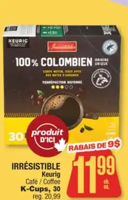 Jean Coutu IRRÉSISTIBLE Keurig Coffee offer