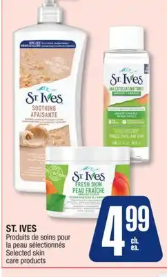 Jean Coutu ST. IVES Selected skin care products offer