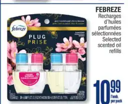 Jean Coutu FEBREZE Selected scented oil refills offer