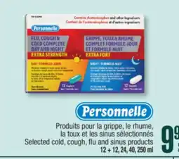 Jean Coutu Selected Personnelle cold, cough, flu and sinus products offer