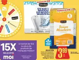 Jean Coutu SELECTION Selected paper towels and facial tissues offer