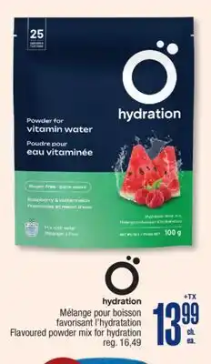 Jean Coutu hydration Flavoured powder mix for hydration offer