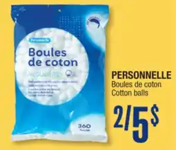 Jean Coutu PERSONNELLE Cotton balls offer
