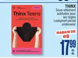 Jean Coutu THINX Leakproof period underwear offer
