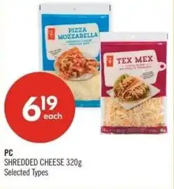 Shoppers Drug Mart PC shredded cheese offer