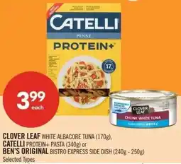 Shoppers Drug Mart Clover leaf white albacore tuna, catelli or ben's original offer