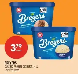 Shoppers Drug Mart Breyers classic frozen dessert offer