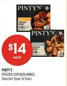 Shoppers Drug Mart Pinty's frozen chicken wings offer
