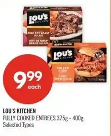 Shoppers Drug Mart Lou's kitchen fully cooked entrees offer