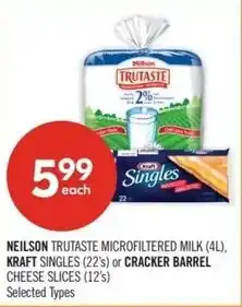 Shoppers Drug Mart Neilson, kraft singles or cracker barrel cheese slices offer