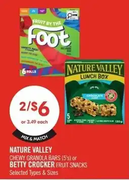 Shoppers Drug Mart Nature valley or betty crocker offer
