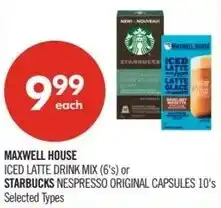 Shoppers Drug Mart Maxwell house or starbucks offer