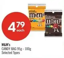 Shoppers Drug Mart M&M's candy bag offer