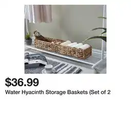 Wayfair Water Hyacinth Storage Baskets (Set of 2 offer
