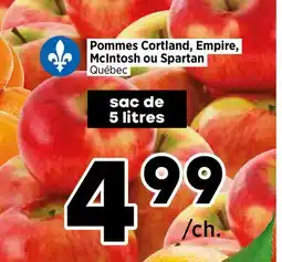 Val-Mont Pommes Cortland, Empire, McIntosh ou Spartan offer