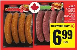 Food Basics MARC ANGELO JUMBO PORK SAUSAGES offer