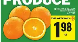 Food Basics SEEDLESS ORANGES offer