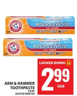 Food Basics ARM & HAMMER TOOTHPASTE offer