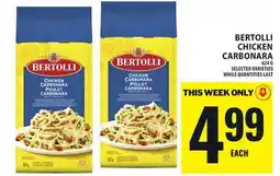 Food Basics BERTOLLI CHICKEN CARBONARA offer