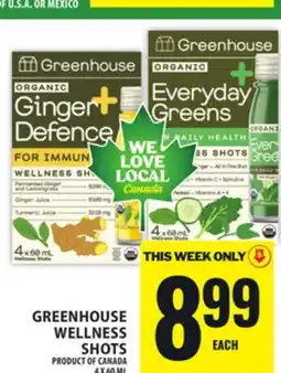 Food Basics GREENHOUSE WELLNESS SHOTS offer