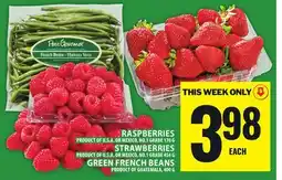 Food Basics RASPBERRIES OR STRAWBERRIES OR GREEN FRENCH BEANS offer