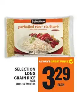 Food Basics SELECTION LONG GRAIN RICE offer