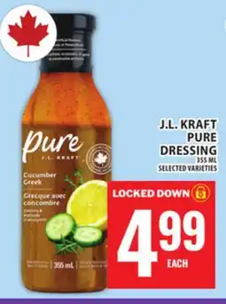 Food Basics J.L. KRAFT PURE DRESSING offer