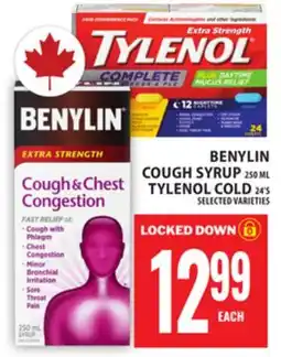 Food Basics BENYLIN COUGH SYRUP OR TYLENOL COLD offer