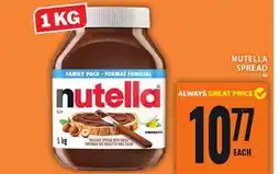 Food Basics NUTELLA SPREAD offer