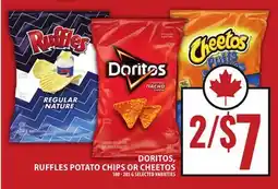 Food Basics DORITOS, RUFFLES POTATO CHIPS OR CHEETOS offer
