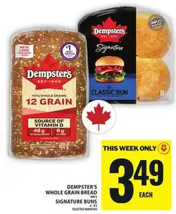 Food Basics DEMPSTER'S WHOLE GRAIN BREAD, SIGNATURE BUNS offer