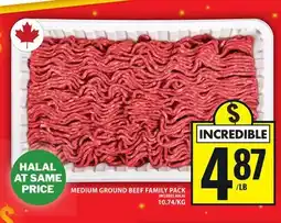 Food Basics MEDIUM GROUND BEEF FAMILY PACK offer