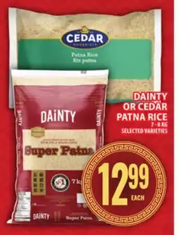 Food Basics DAINTY OR CEDAR PATNA RICE offer