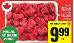 Food Basics FRESH BONELESS STEWING BEEF FAMILY PACK offer