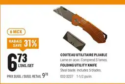 BMR COUTEAU UTILITAIRE PLIABLE offer