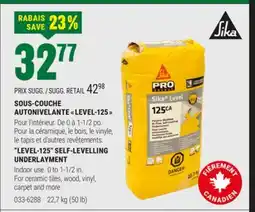 BMR SOUS-COUCHE AUTONIVELANTE  LEVEL-125  offer