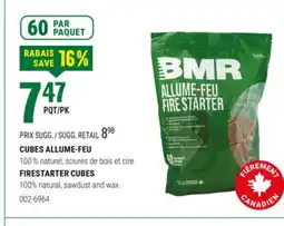 BMR FIRESTARTER CUBES offer