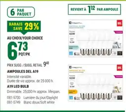 BMR AMPOULES DEL A19 offer