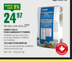 BMR TILE AND STONE MORTAR offer