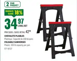 BMR FOLDABLE SAWHORSES offer