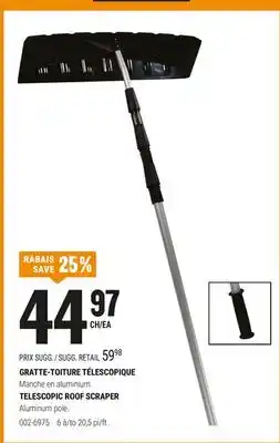 BMR GRATTE-TOITURE TÉLESCOPIQUE offer