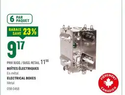 BMR BOÎTES ÉLECTRIQUES offer