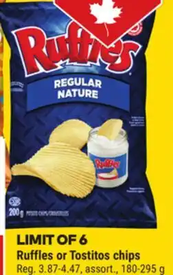Giant Tiger Ruffles chips offer