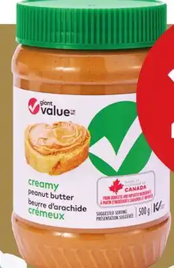 Giant Tiger Giant Value peanut butter offer