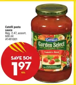 Giant Tiger Catelli pasta sauce offer