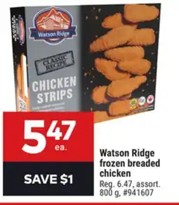 Giant Tiger Watson Ridge frozen breaded chicken offer